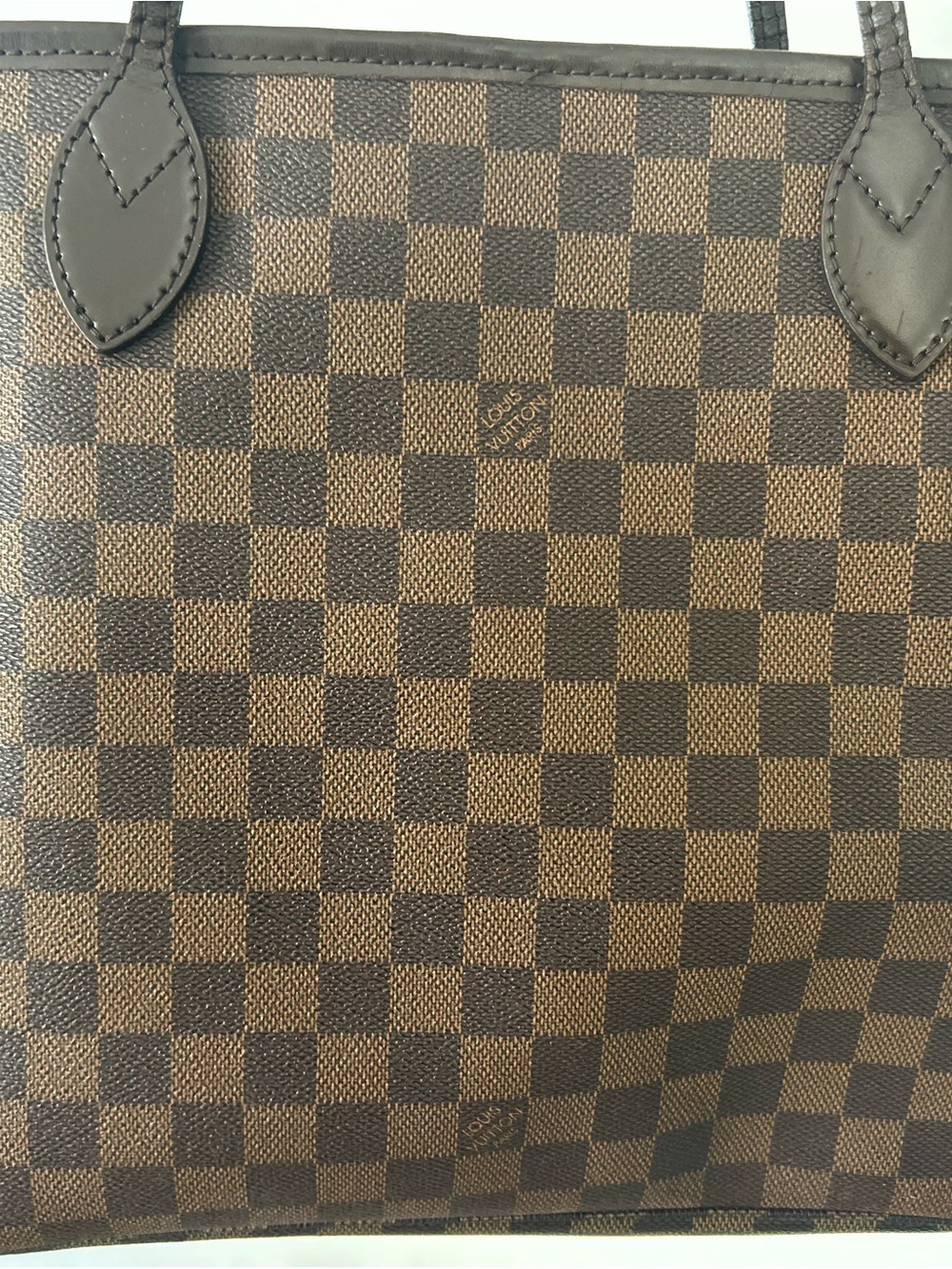 Louis Vuitton Brown Damier Ebene Neverfull mm Tote - Picture 2 of 16